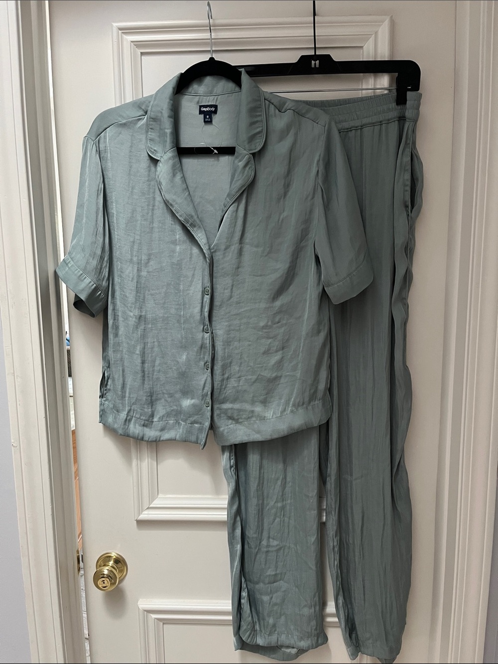 Two-Piece Sage Green Pajama Set
